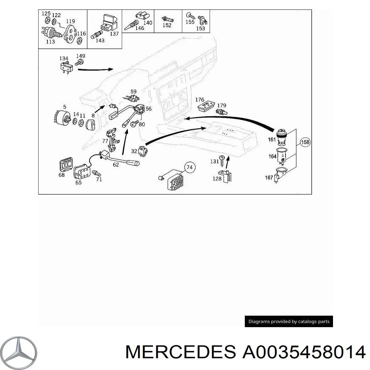 A0035458014 Mercedes 
