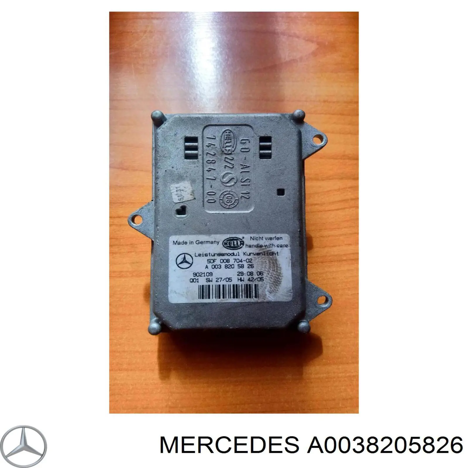 A0038205826 Mercedes módulo de direção (centralina eletrônica das luzes)