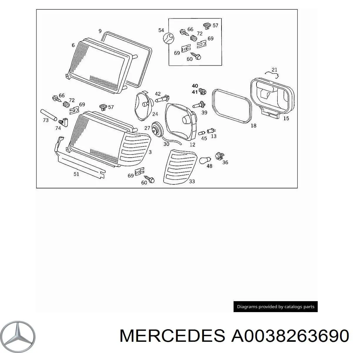  Mercedes A0038263690 цена, от 0.02 USD