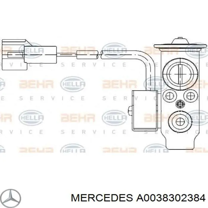 Клапан TRV кондиционера A0038302384 Mercedes