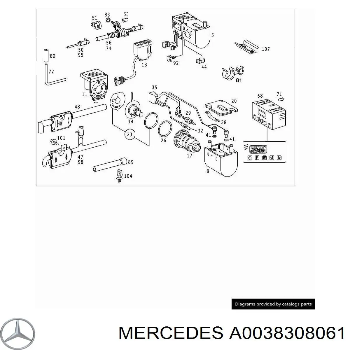 A003830806164 Mercedes 