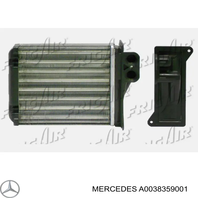 Купить A0038359001 Mercedes Радиатор печки (отопителя) задний