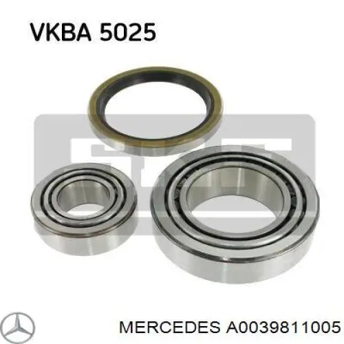 Подшипник ступицы колеса Mercedes A0039811005 цена, от 15.00 USD
