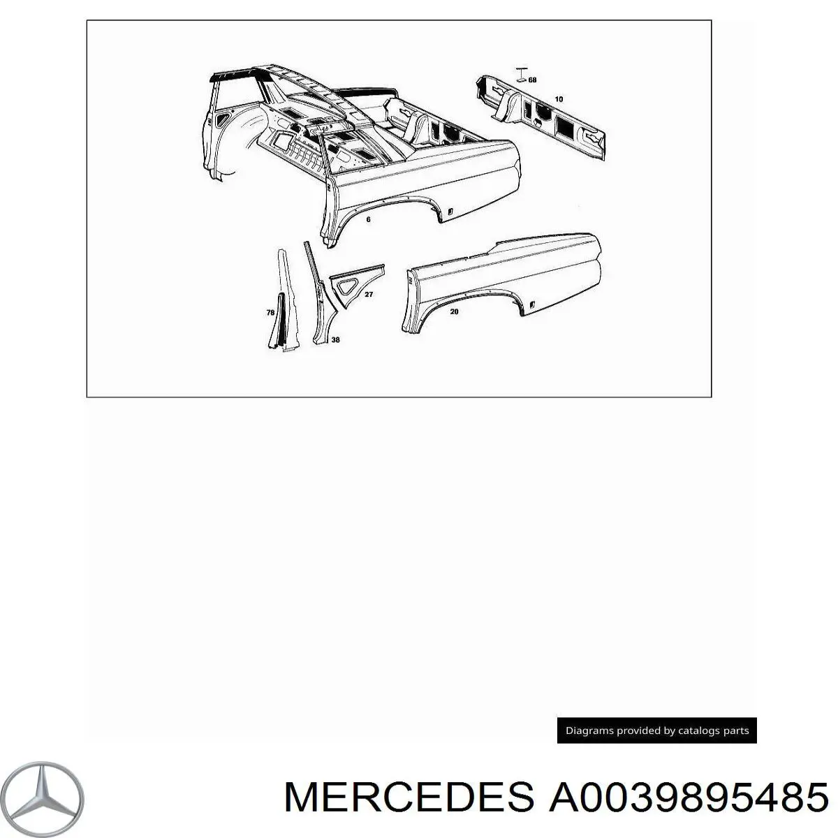 A0039895485 Mercedes 