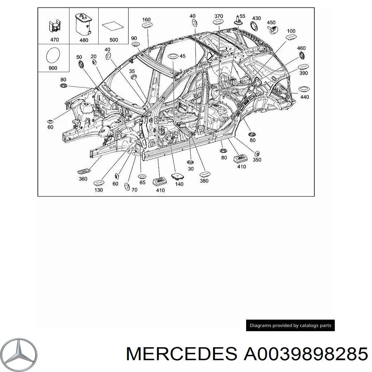 Крышка бачка омывателя 0069893085 Mercedes