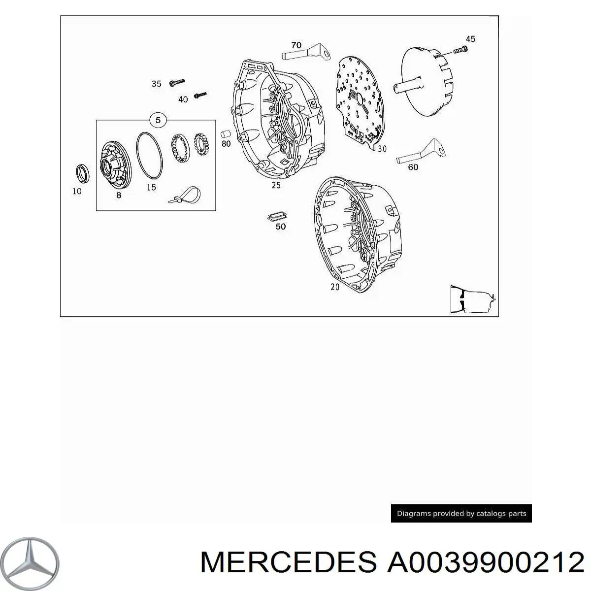 A0039900212 Mercedes 