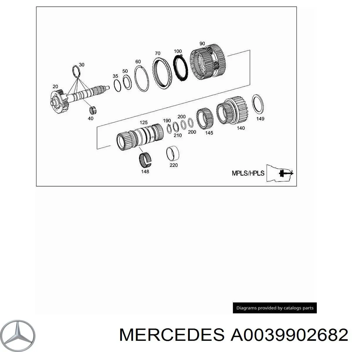 A0039902682 Mercedes 