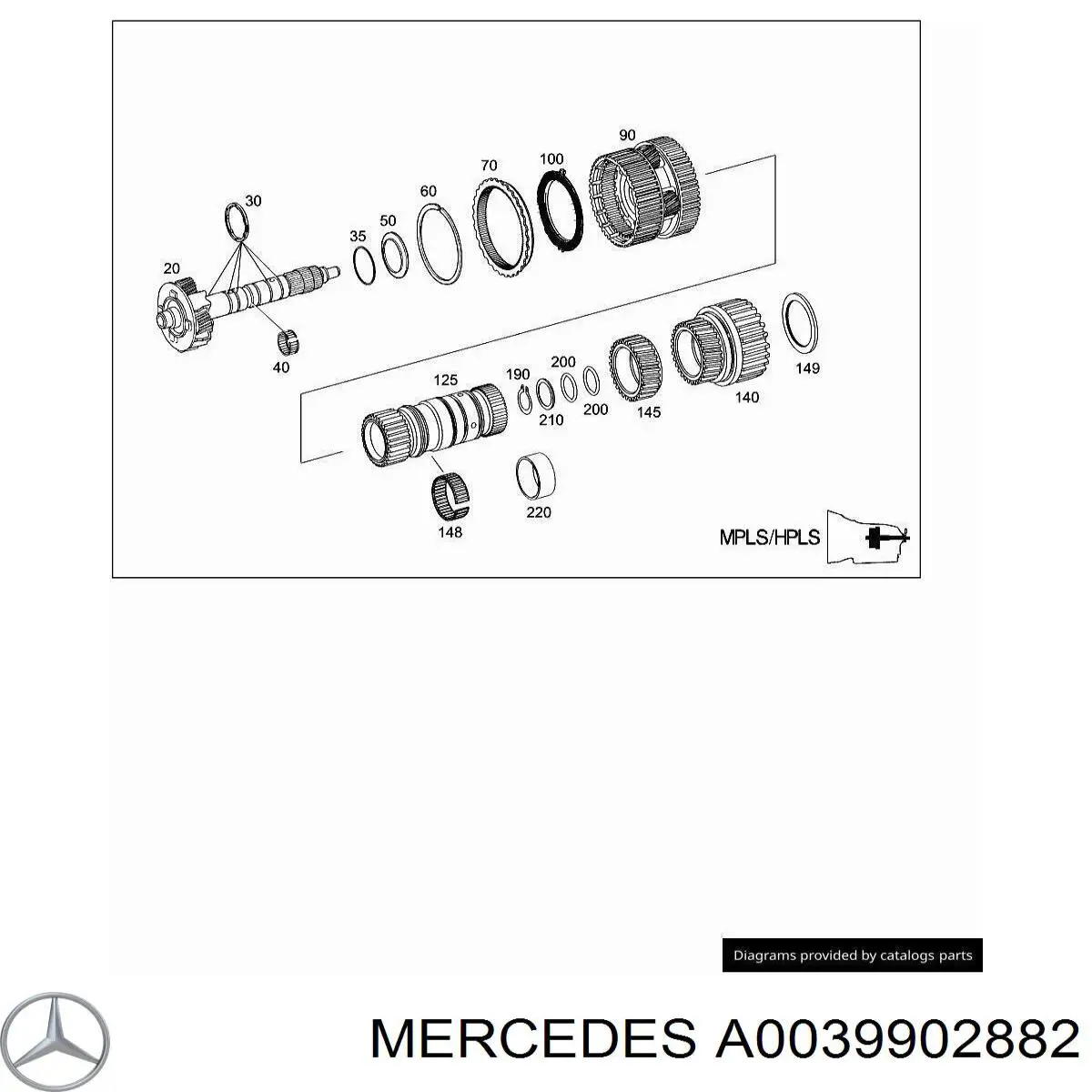 A0039902882 Mercedes 