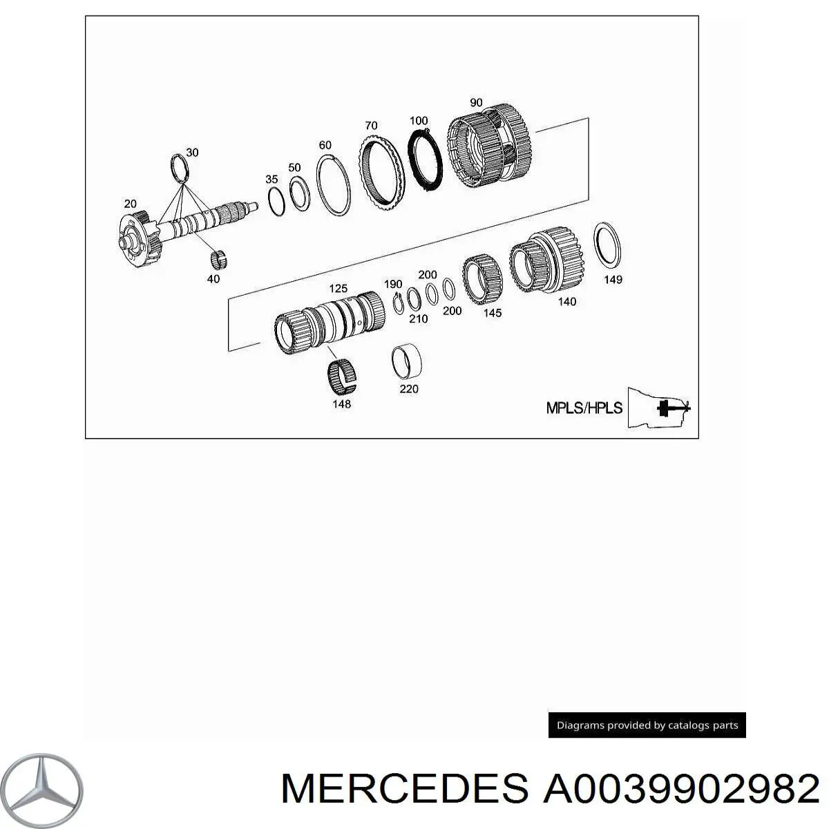 A0039902982 Mercedes 