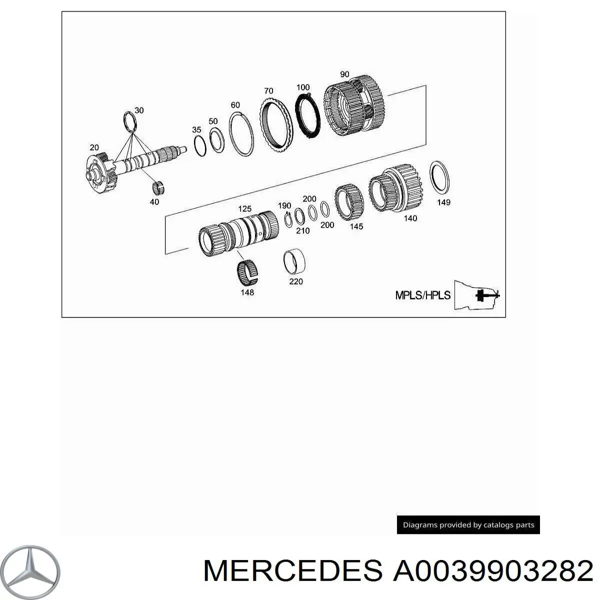 A0039903282 Mercedes 