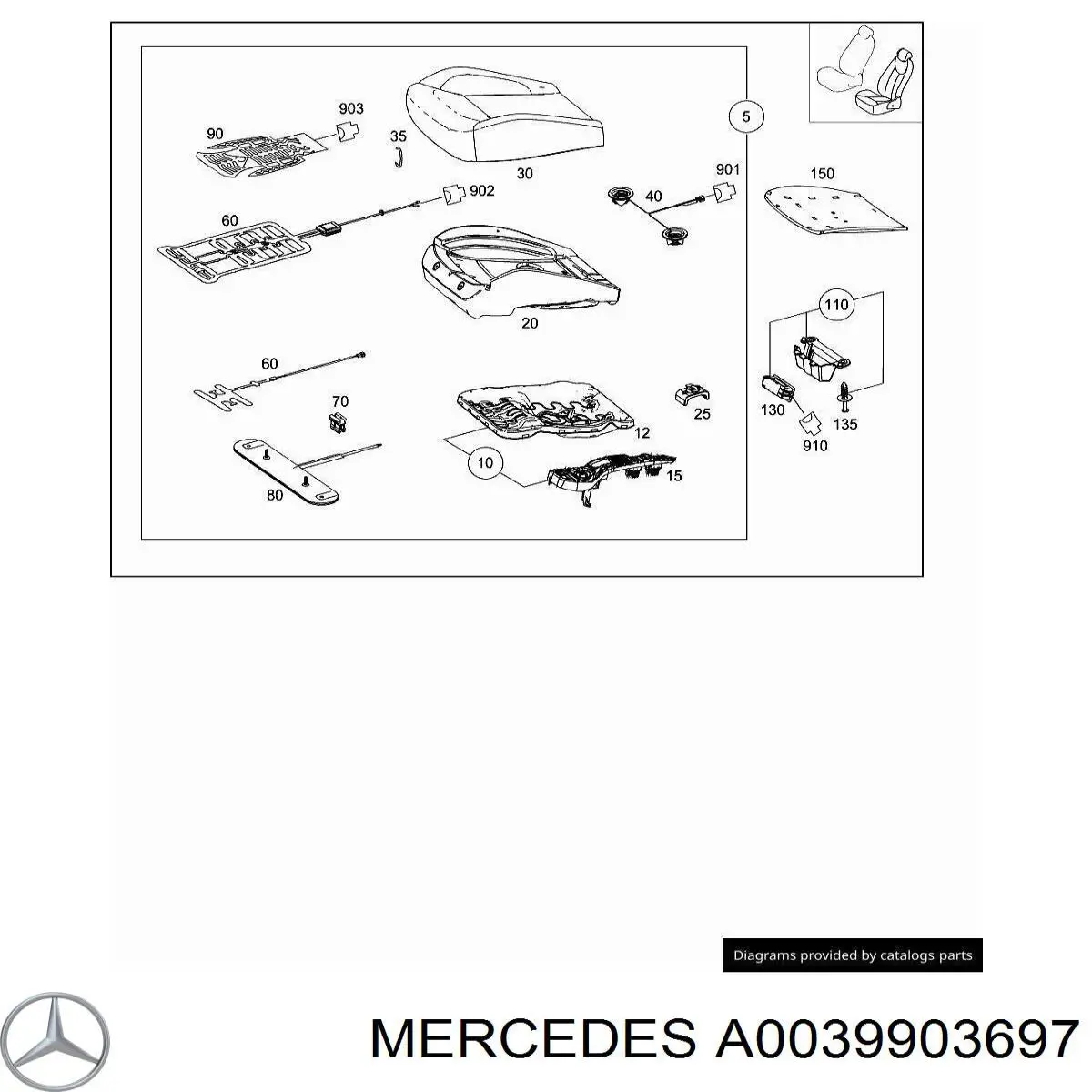 A0039903697 Mercedes 