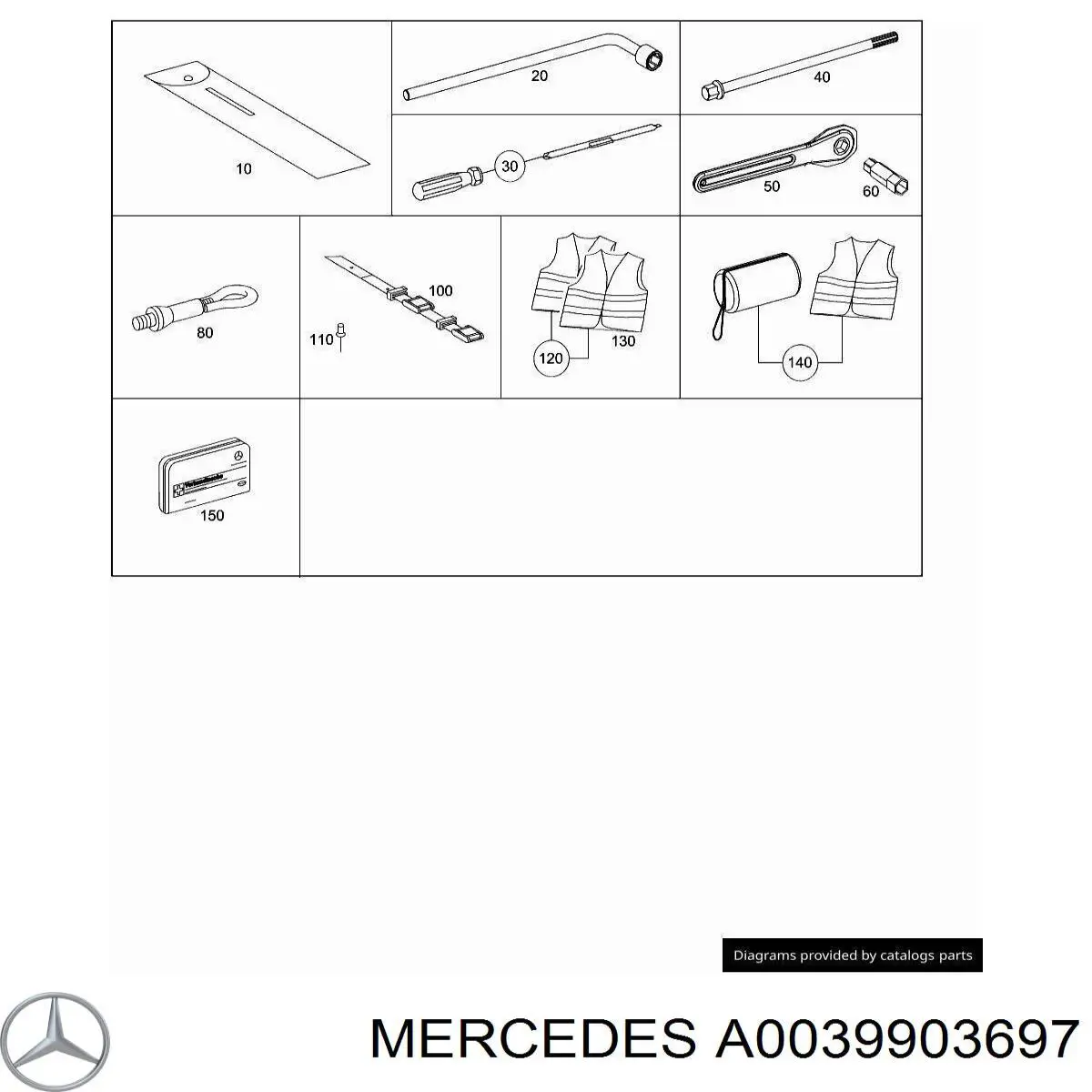  Mercedes 0039903697 цена, от 0.89 USD