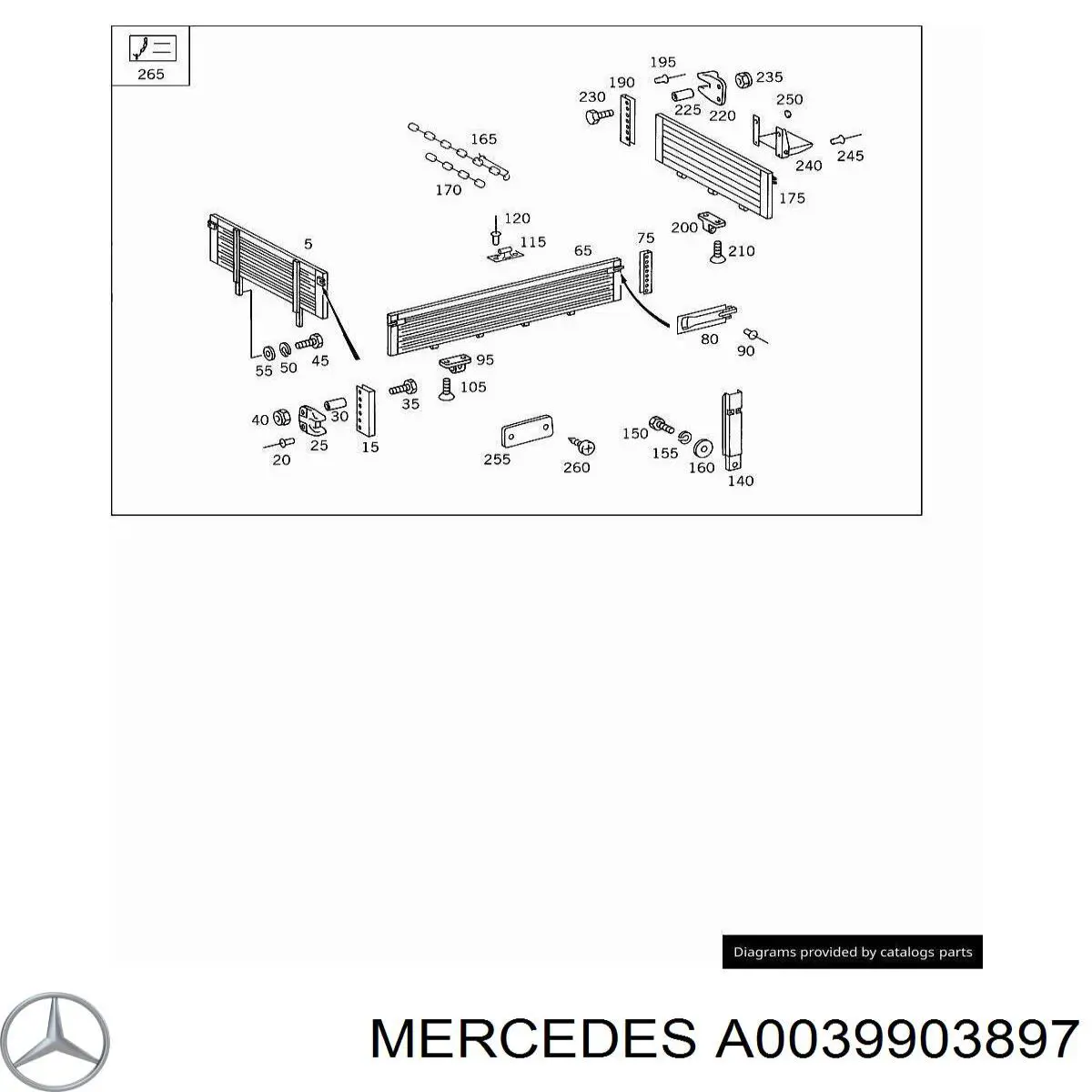 A0039903897 Mercedes 