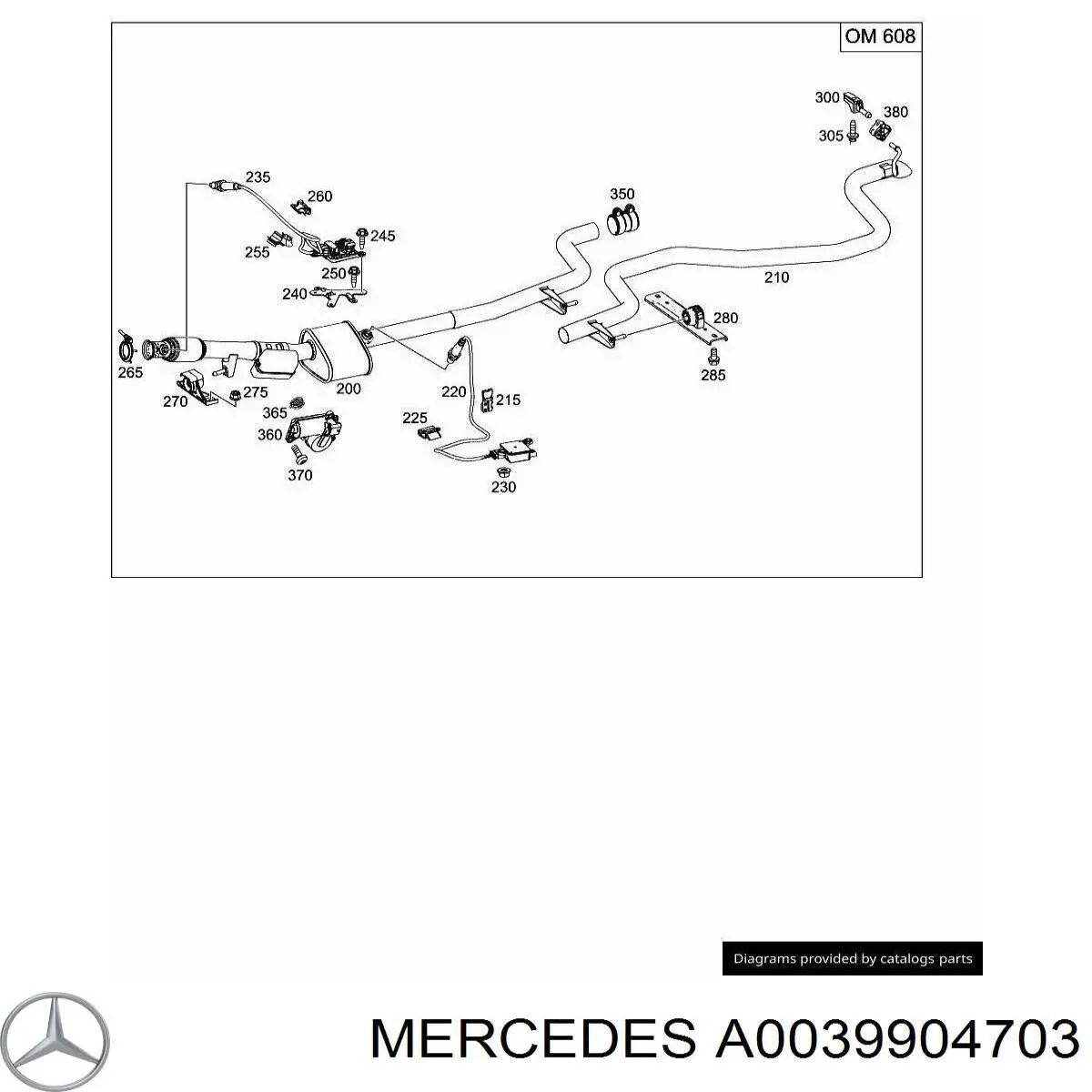 Купить 0039904703 Mercedes 
