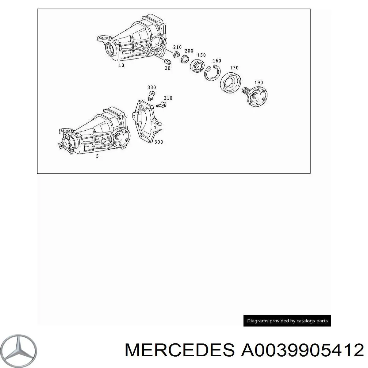 A0039905412 Mercedes 