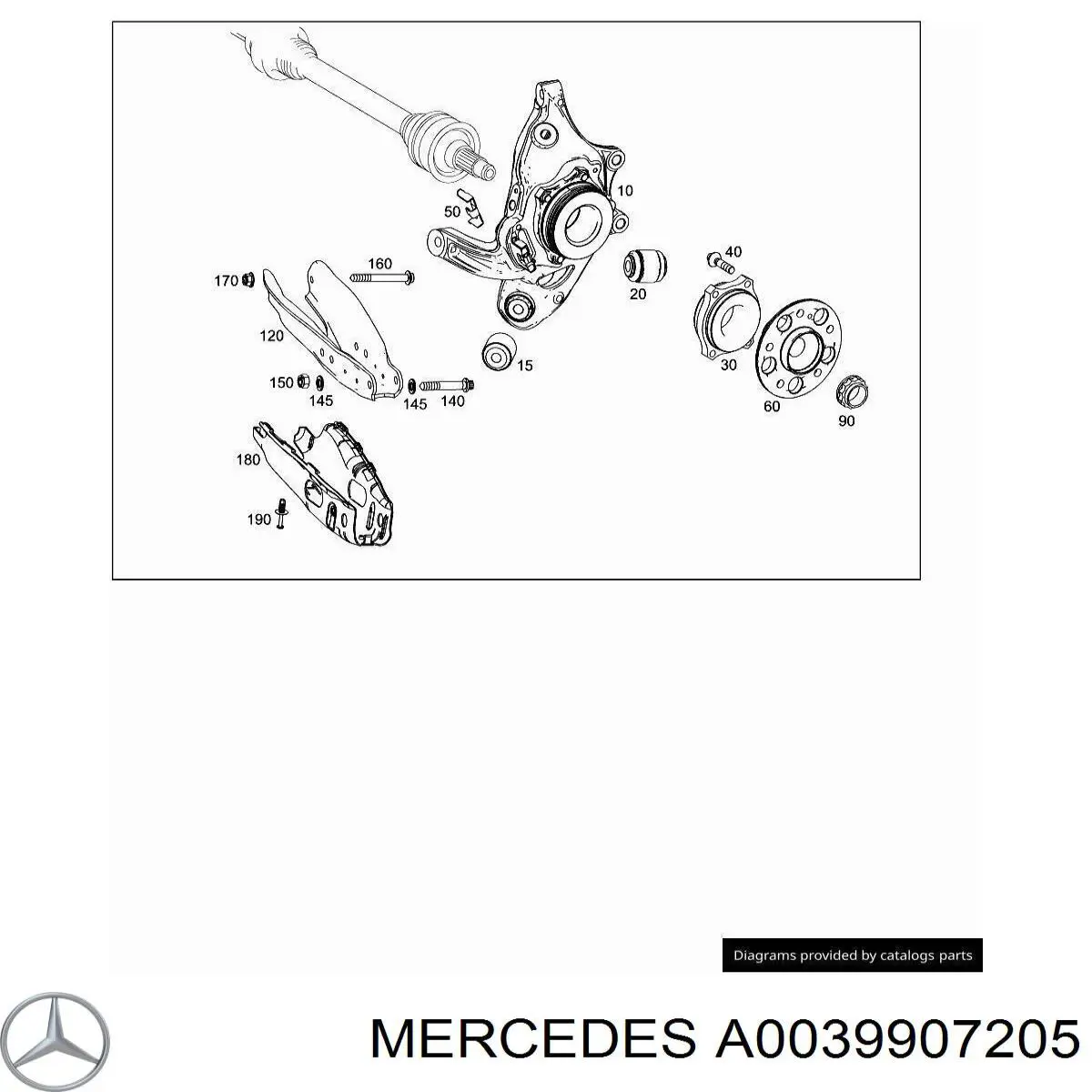  Mercedes A0039907205 цена, от 15.66 USD