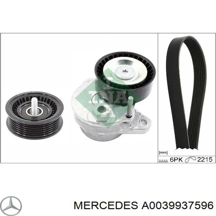 Купить A0039937596 Mercedes Ремень приводной