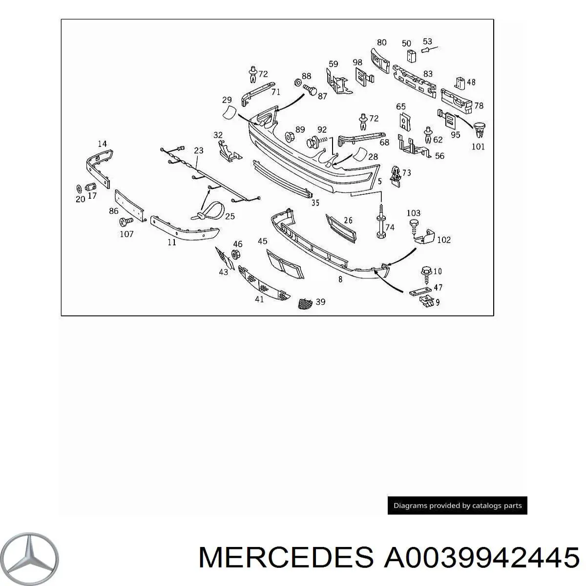 A0039942445 Mercedes 