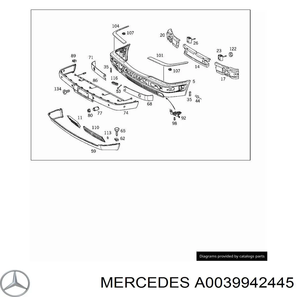  Mercedes A0039942445 цена, от 1.78 USD