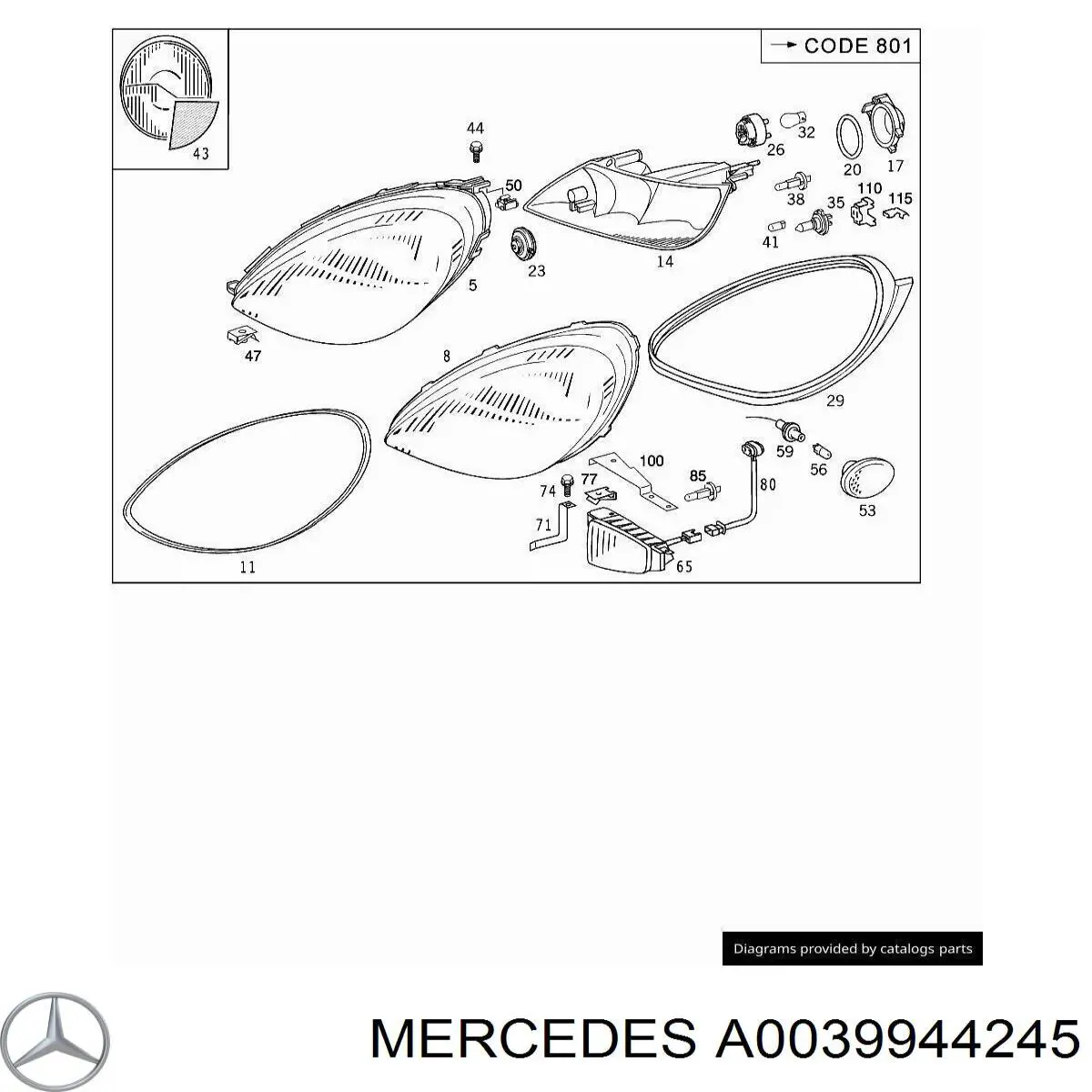 0039944245 Mercedes 