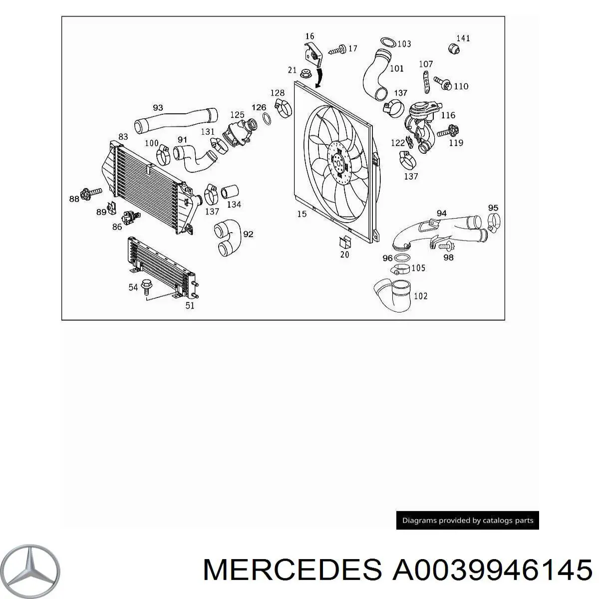 A0039946145 Mercedes 