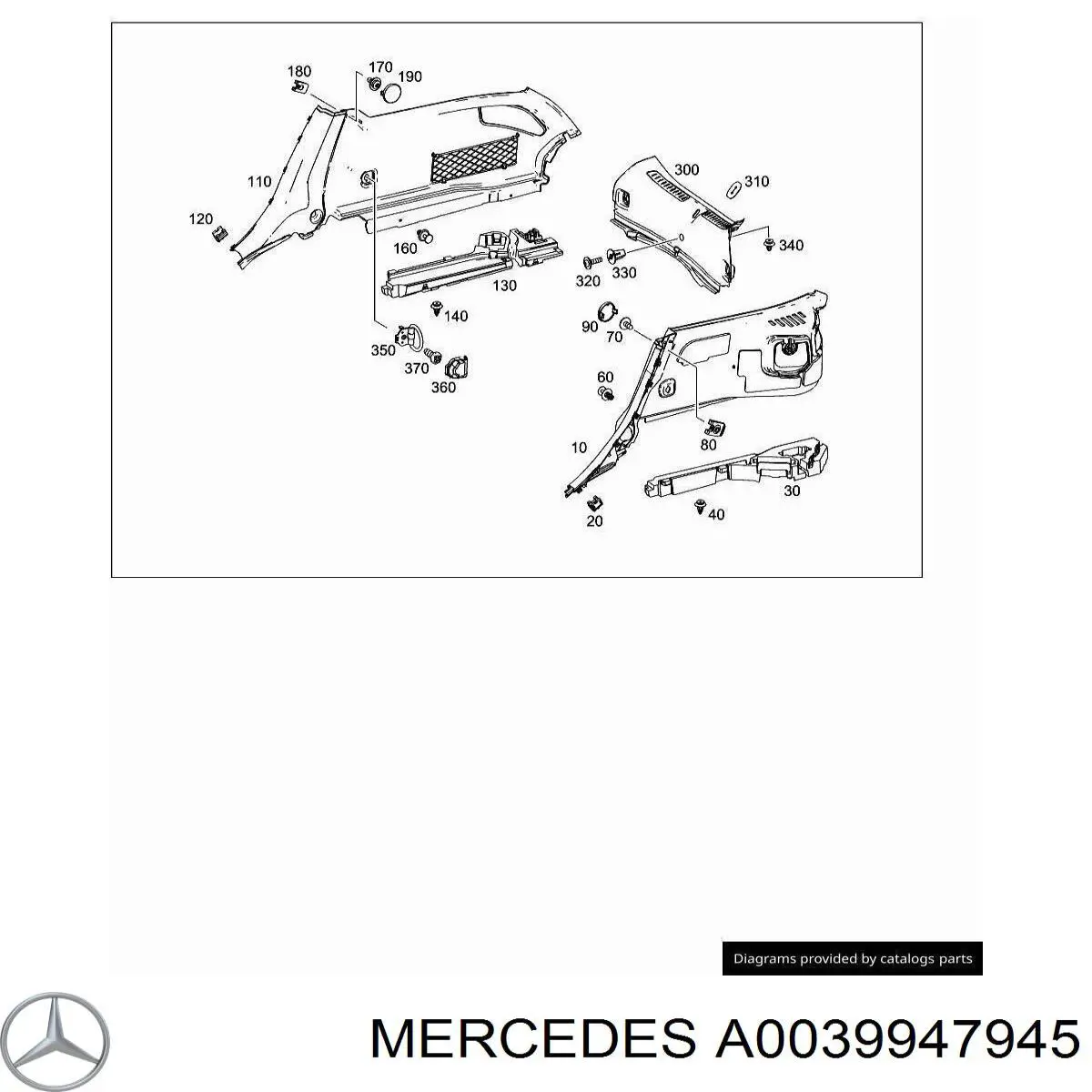  Mercedes A0019904291 цена, от 0.31 USD