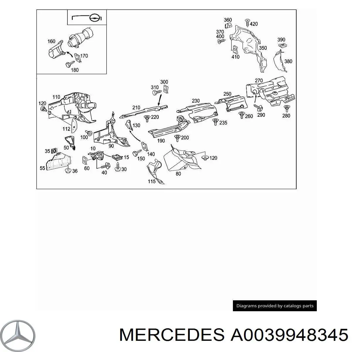  Mercedes A0039948345 цена, от 1.55 USD