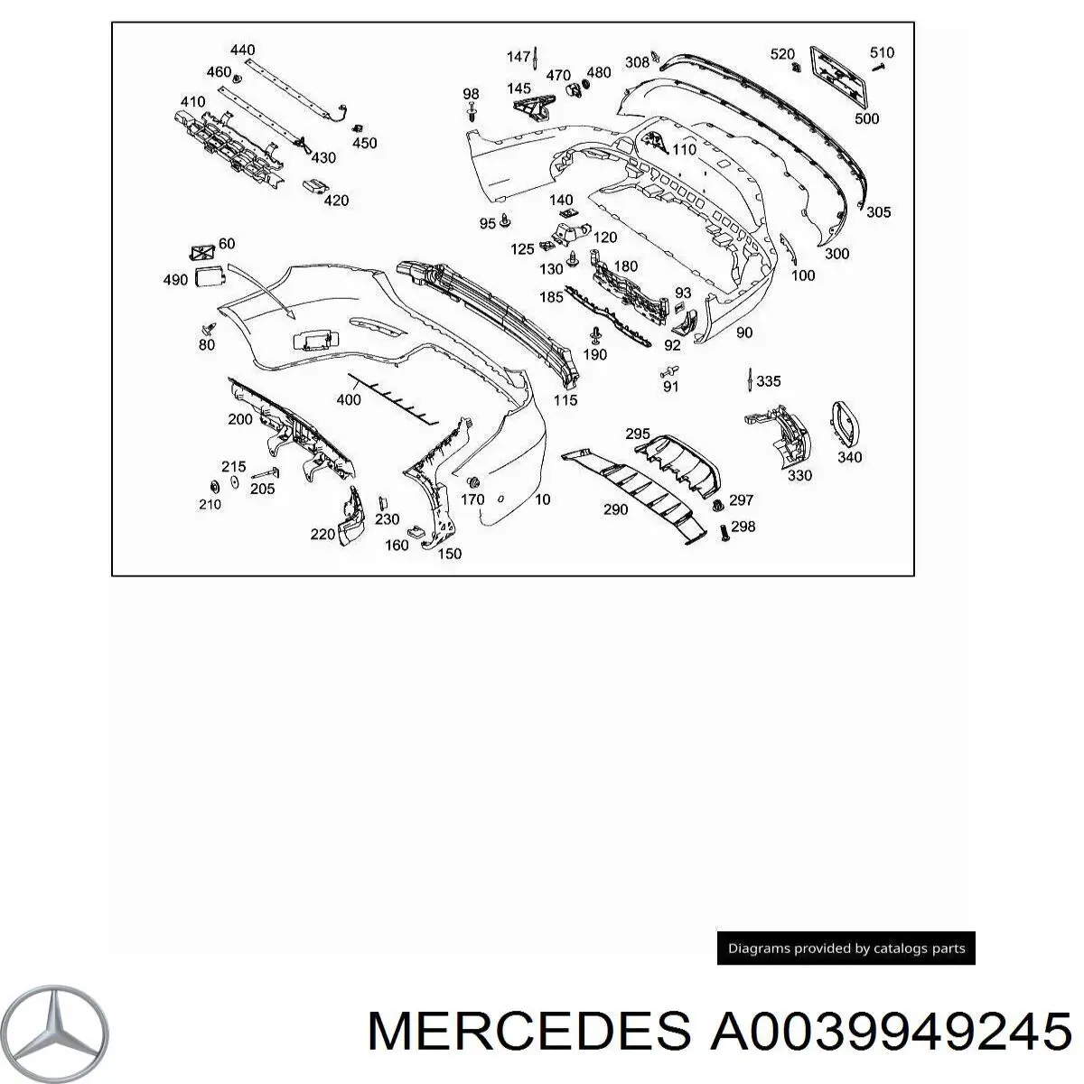  Mercedes A0039949245 цена, от 3.38 USD