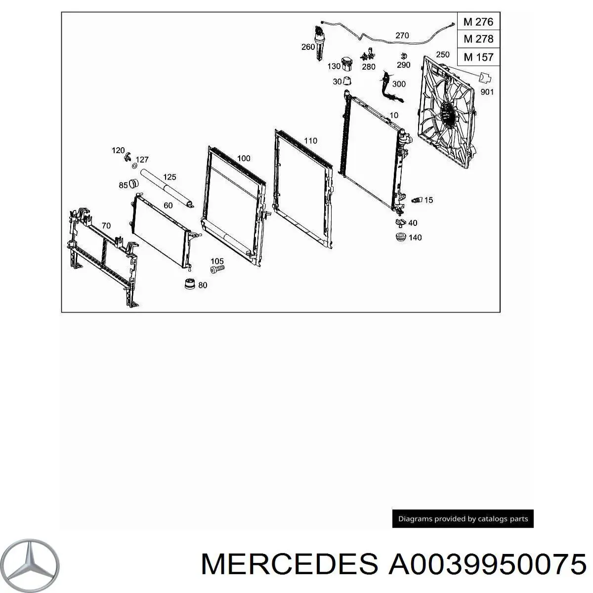 A0039950075 Mercedes 