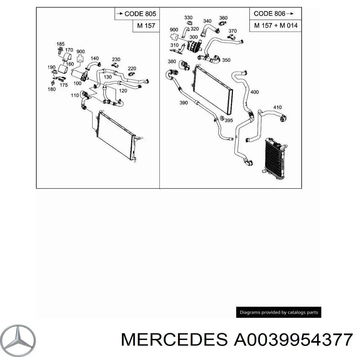 A0039954377 Mercedes 