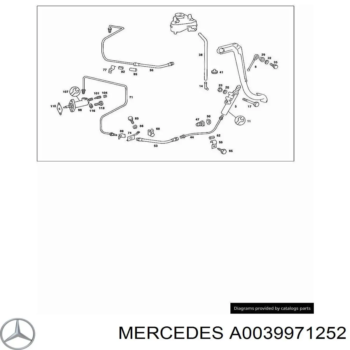 A0039971252 Mercedes 