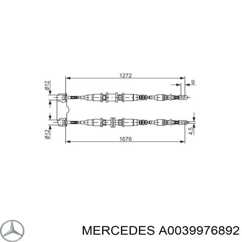 A0039976892 Mercedes ремень генератора