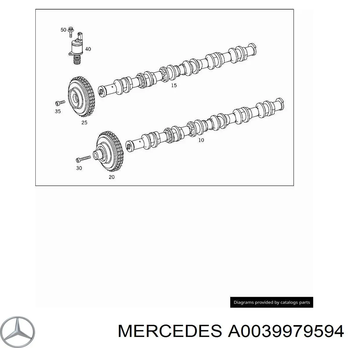 Цепь ГРМ Mercedes A0039979594