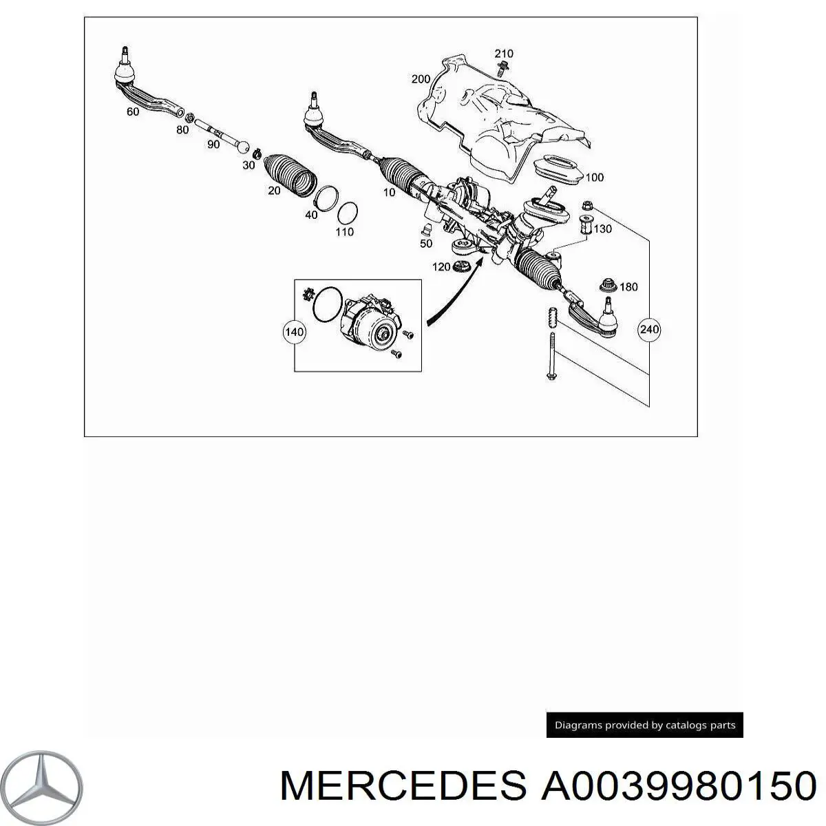  Mercedes A0039980150 цена, от 34.04 USD