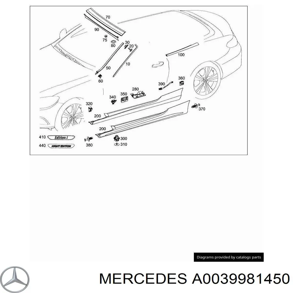 Заглушка пола Mercedes 0039975586 цена, от 2.24 USD