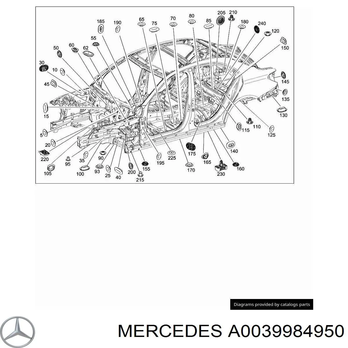 A0039984950 Mercedes 