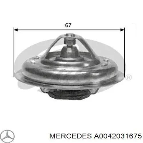 A0042031675 Mercedes термостат