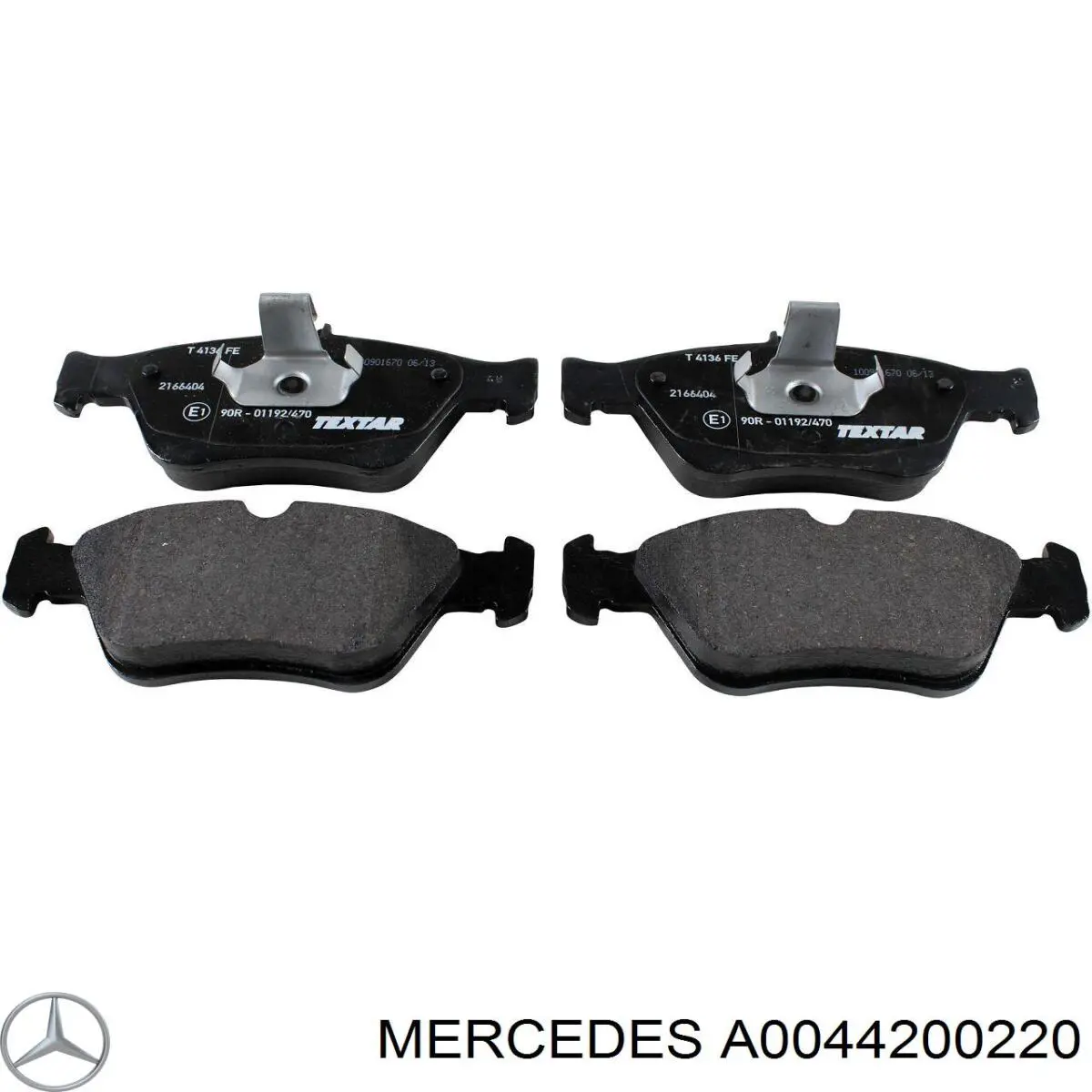 Тормозные колодки Mercedes A0044200220