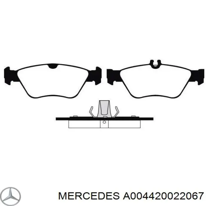 Тормозные колодки Mercedes A004420022067