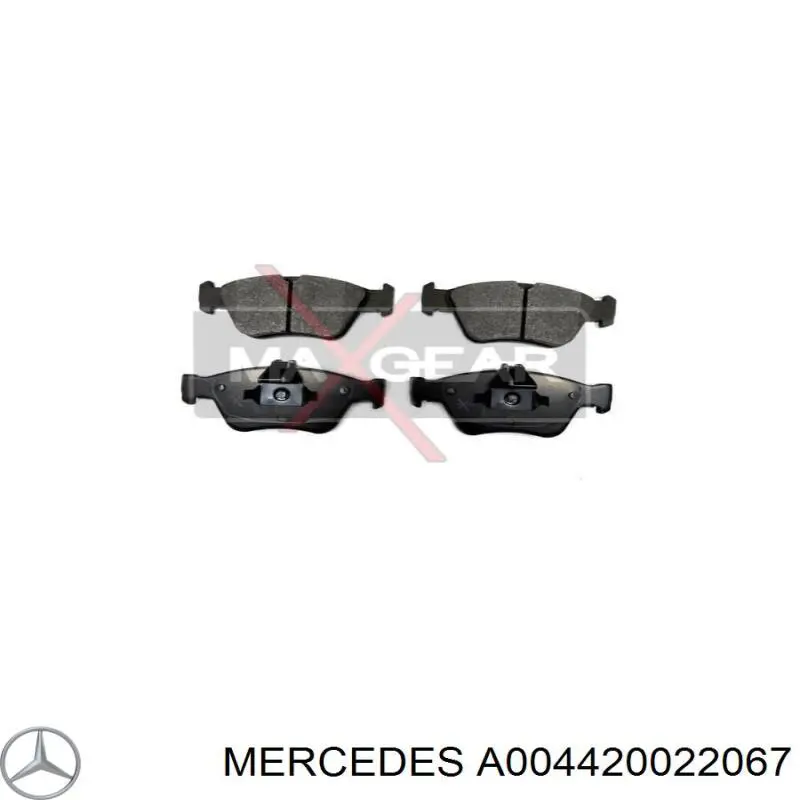 Купить A004420022067 Mercedes Колодки тормозные