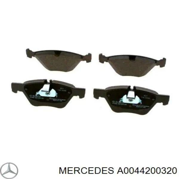 A0044200320 Mercedes колодки тормозные передние дисковые