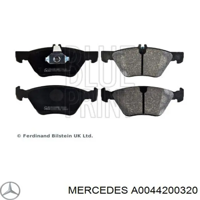 Купить A0044200320 Mercedes Колодки тормозные