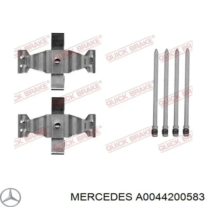 0044200583 Mercedes суппорт тормозной передний левый