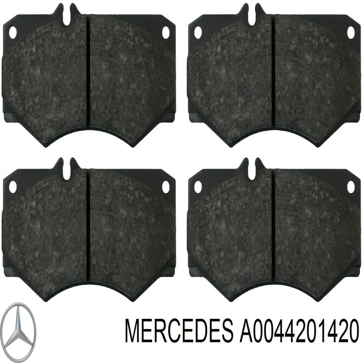 A0044201420 Mercedes колодки тормозные передние дисковые