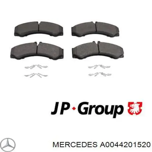 Передние тормозные колодки A0044201520 Mercedes