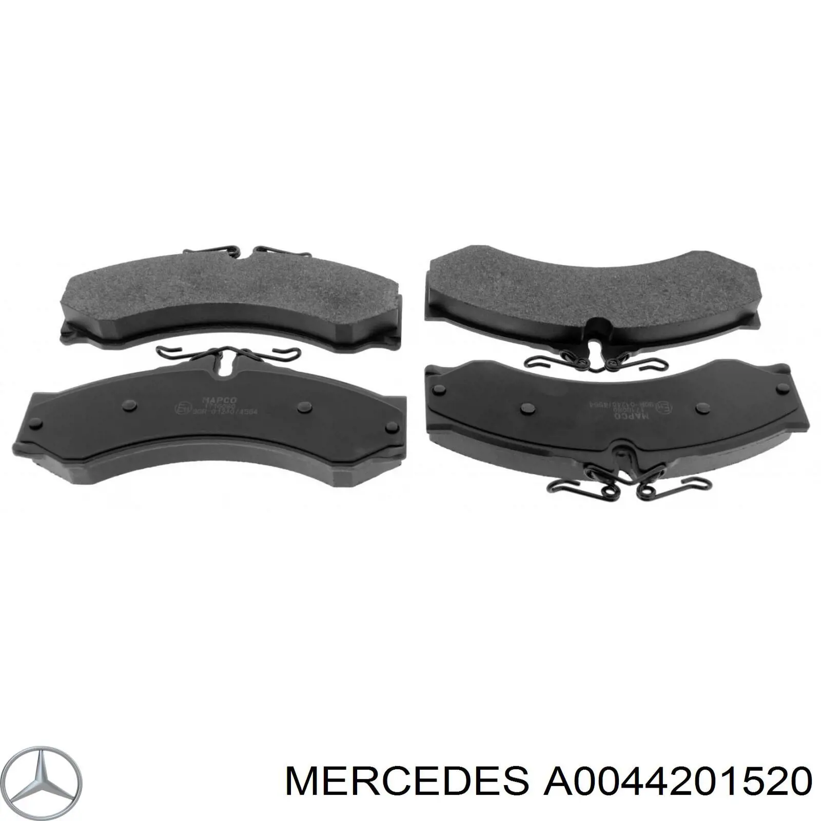 Купить A0044201520 Mercedes Колодки тормозные