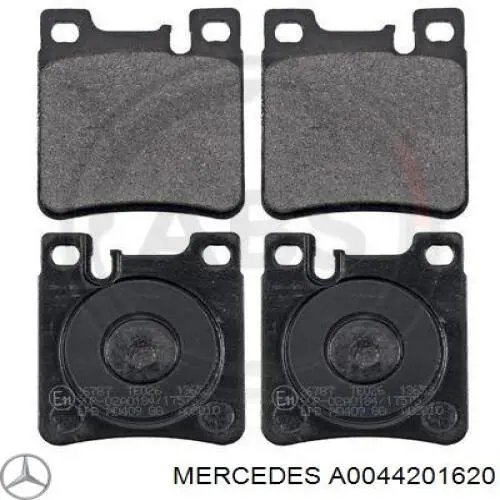 A0044201620 Mercedes sapatas do freio traseiras de disco
