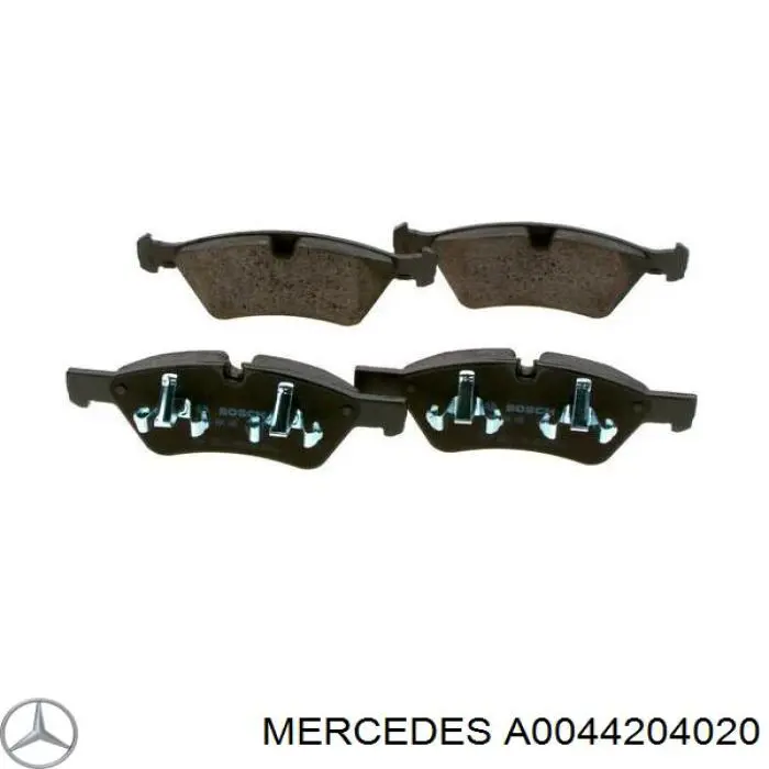 A0044204020 Mercedes колодки тормозные передние дисковые