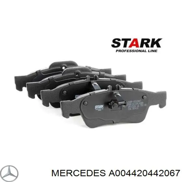 A004420442067 Mercedes Колодки тормозные дисковые комплект
