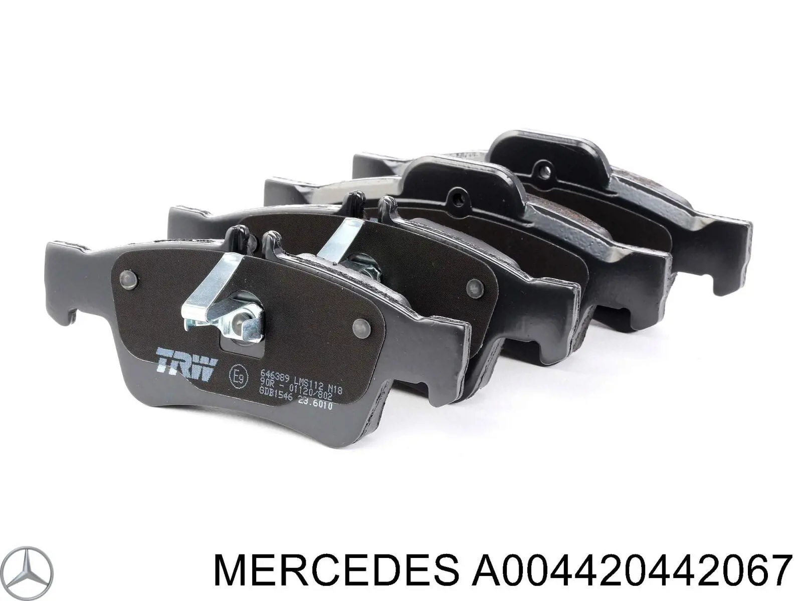 Задние тормозные колодки A004420442067 Mercedes